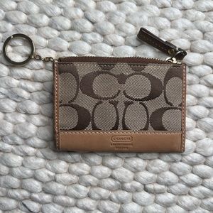 Coach mini change/ID card holder